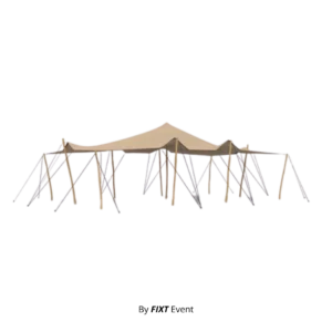 Stretch tent 10×6 m — Sand