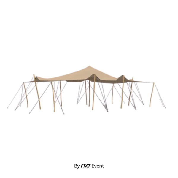 Stretch tent 10×6 m — Sand
