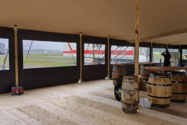 Stretchtent-wanden-voor-tent Windscherm tent — Zwart