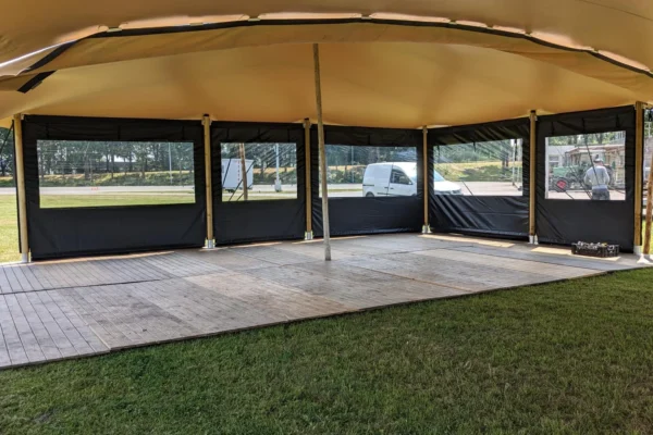 Zijwand-tenten Windscherm tent — Zwart